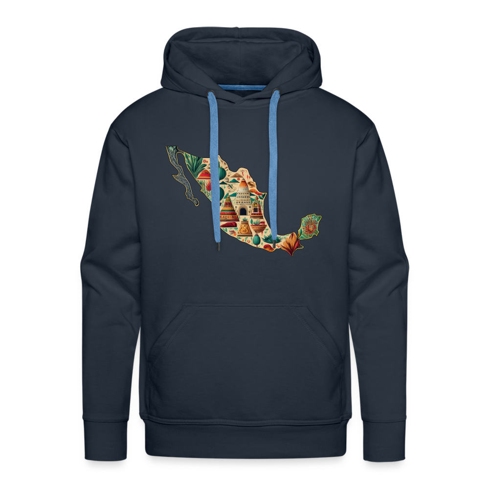 Hoodie Mexico "Map" - Navy