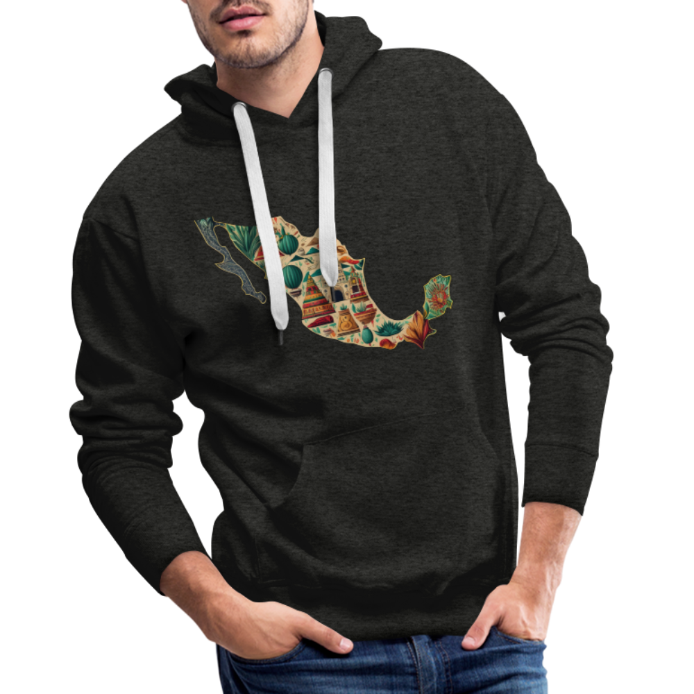 Hoodie Mexico "Map" - Anthrazit
