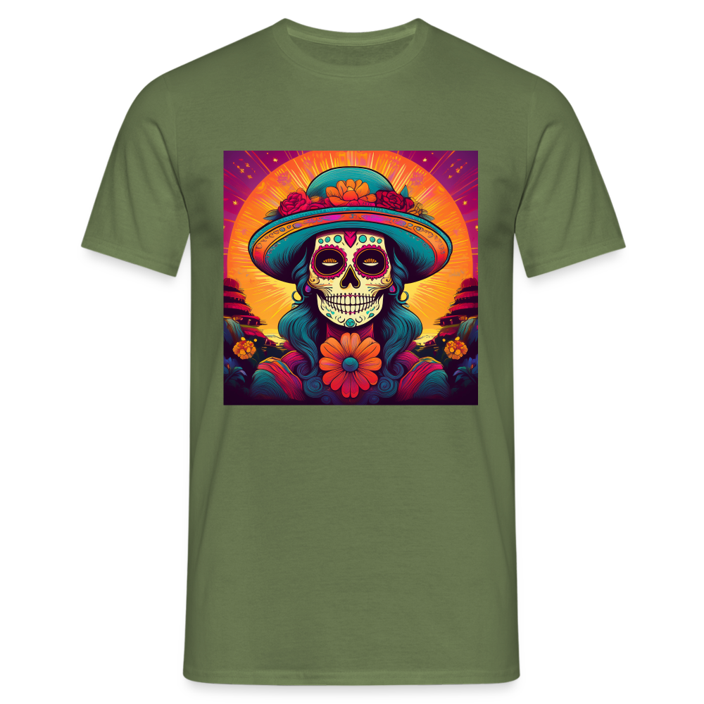 T-Shirt Mexico "Mujer" - Militärgrün
