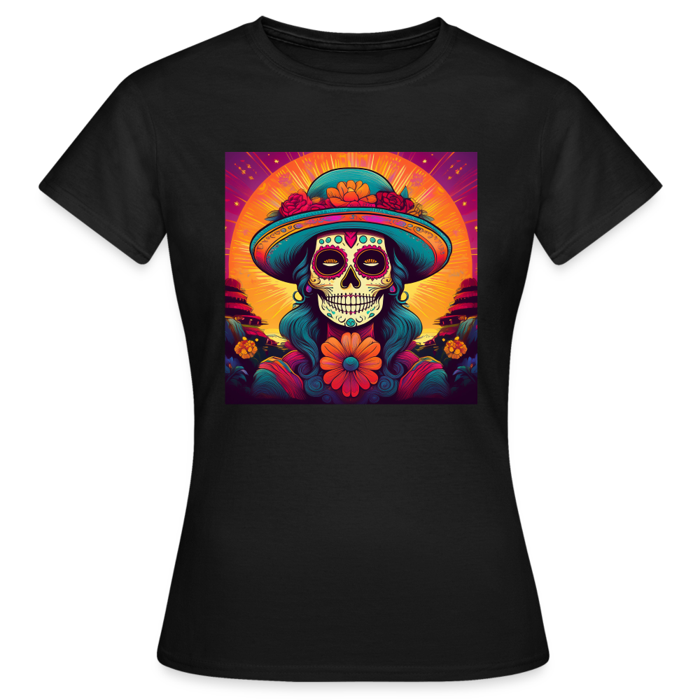 T-Shirt Ladies Mexico "Mujer" - Schwarz