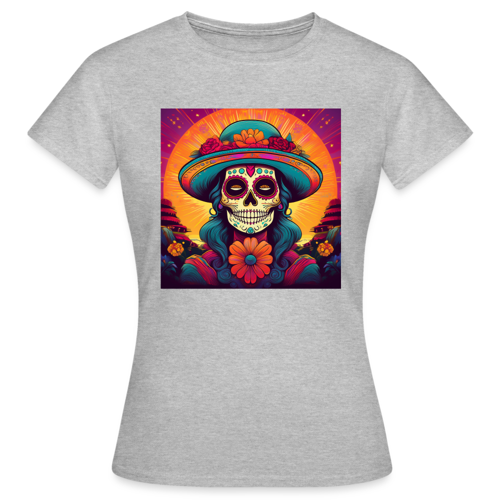 T-Shirt Ladies Mexico "Mujer" - Grau meliert
