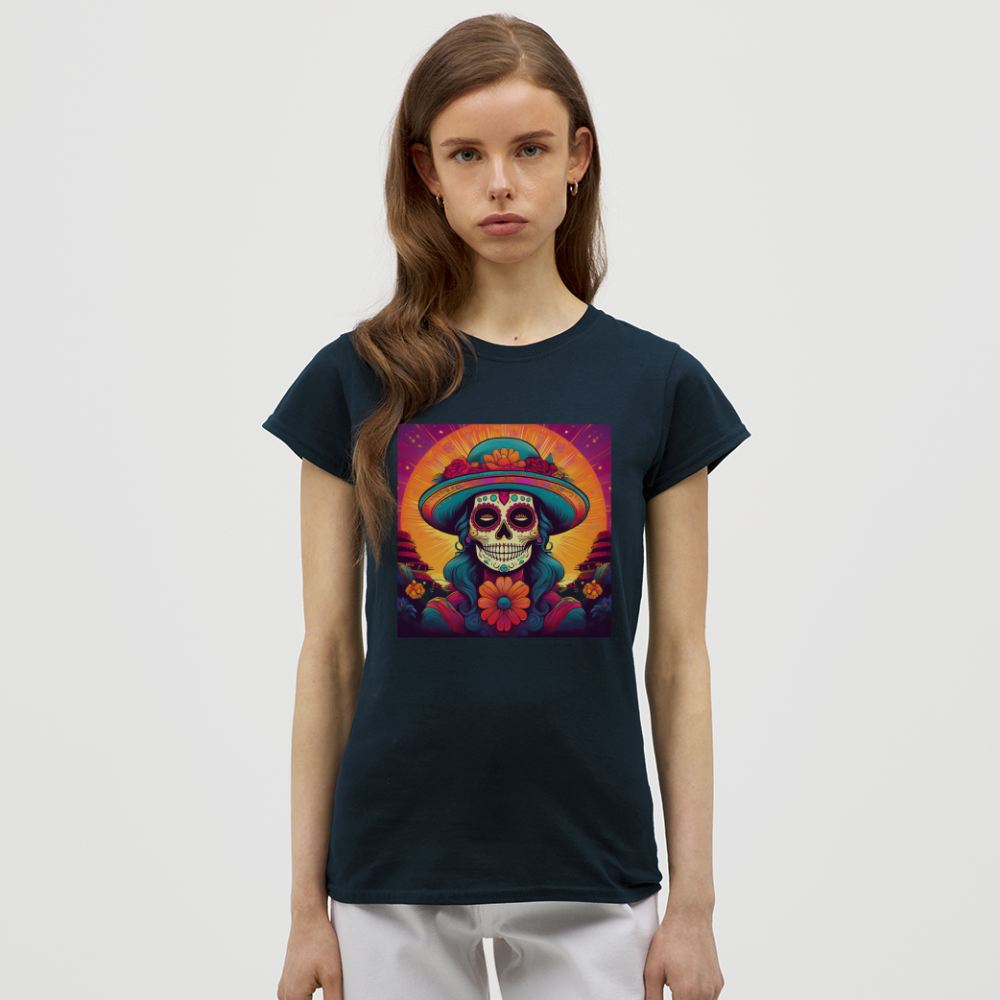 T-Shirt Ladies Mexico "Mujer" - Navy
