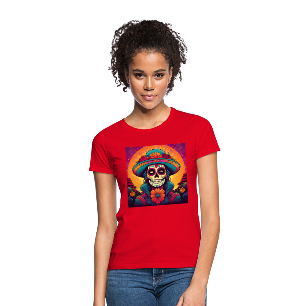 T-Shirt Ladies Mexico "Mujer" - Rot