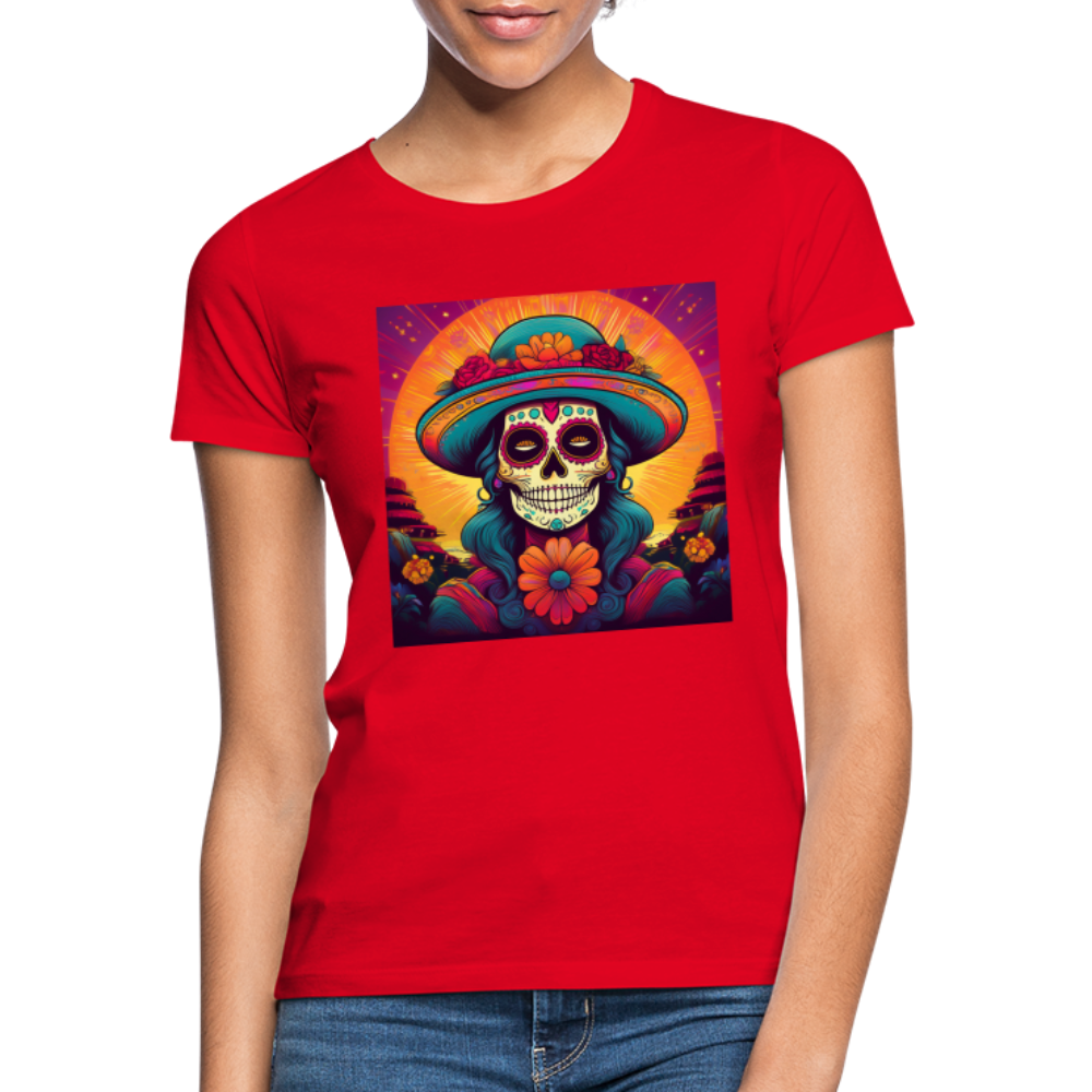 T-Shirt Ladies Mexico "Mujer" - Rot