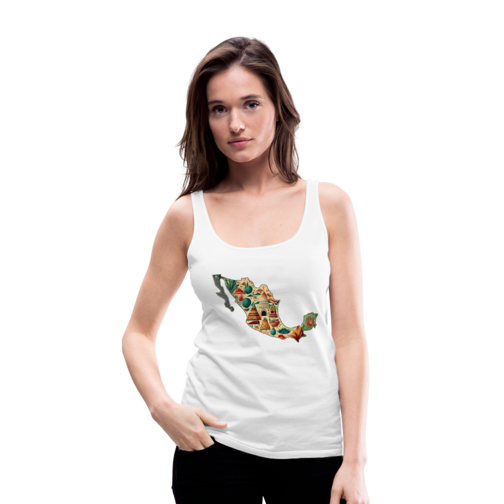 Tanktop Ladies Mexico "Map" - Weiß