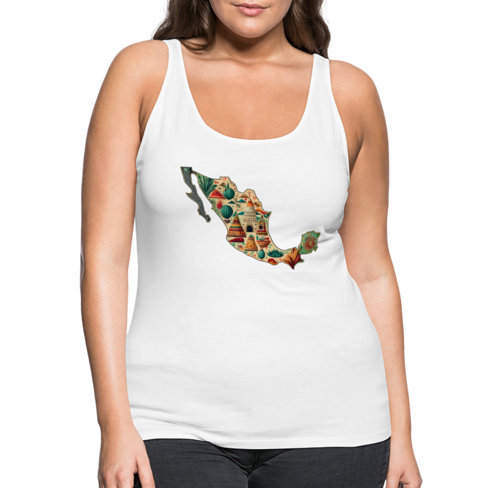 Tanktop Ladies Mexico "Map" - Weiß