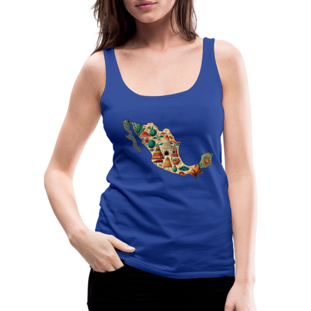 Tanktop Ladies Mexico "Map" - Königsblau