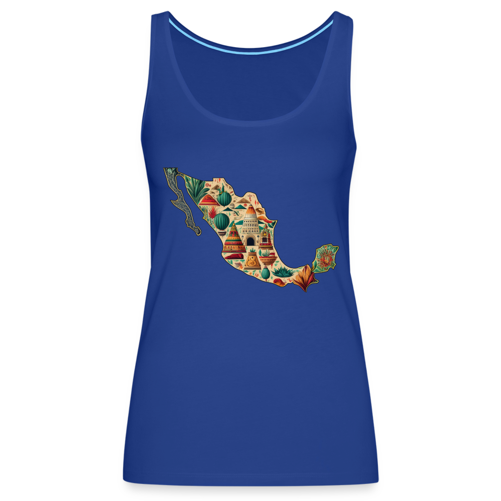 Tanktop Ladies Mexico "Map" - Königsblau