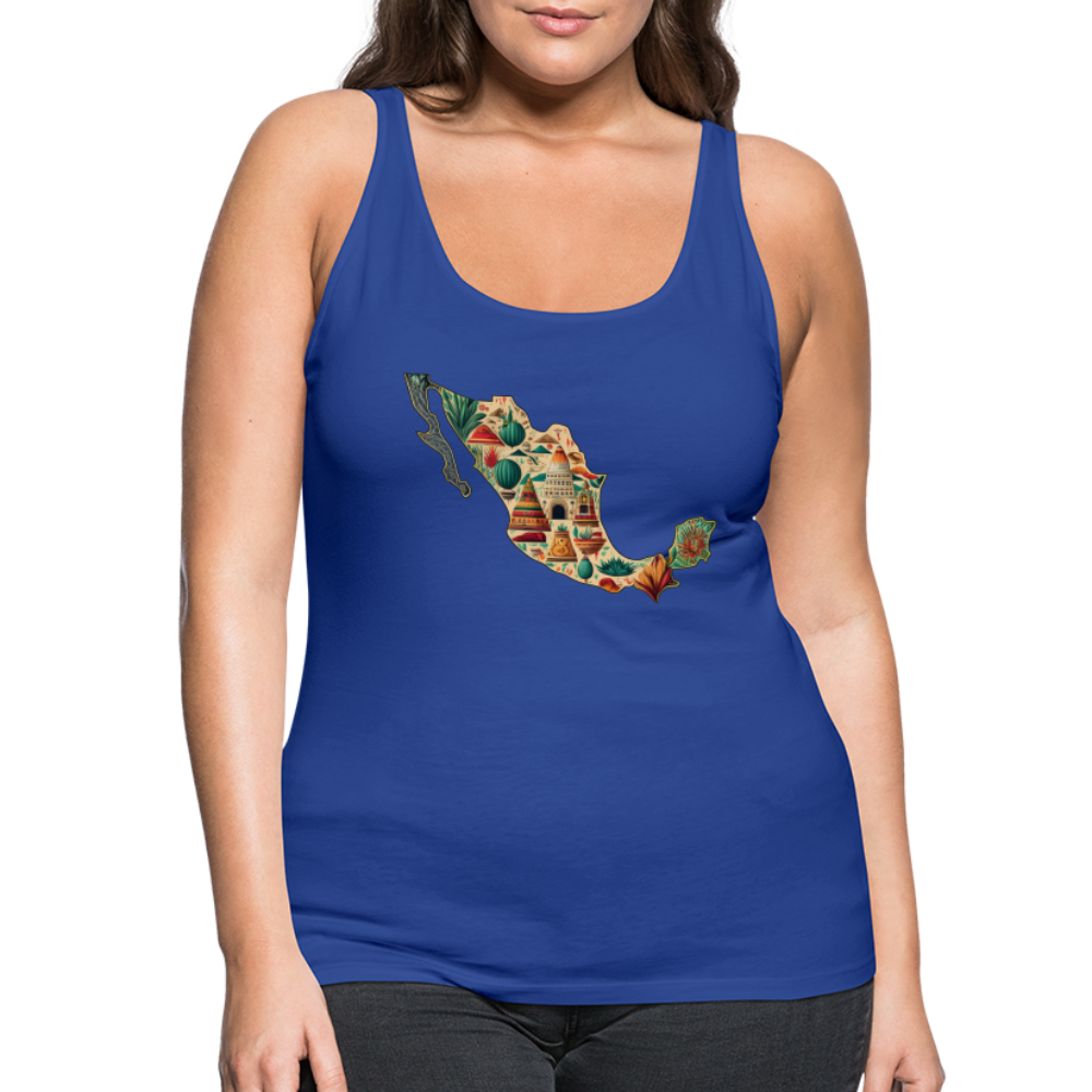 Tanktop Ladies Mexico "Map" - Königsblau