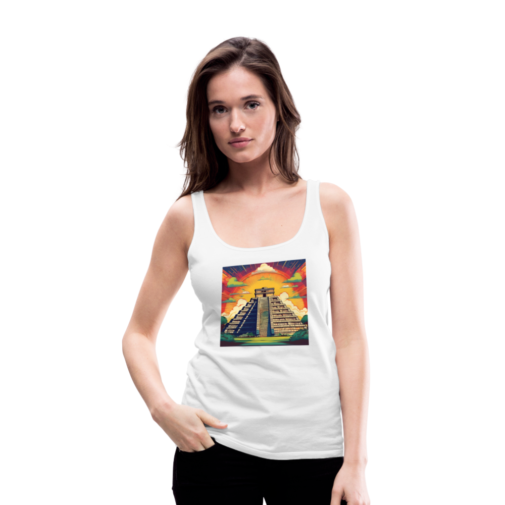 Tanktop Ladies Mexico "Pyramide" - Weiß