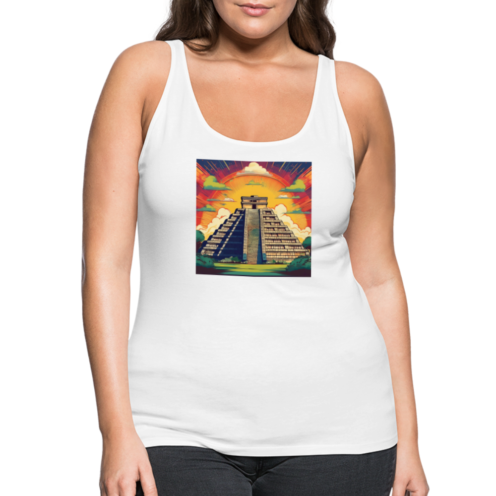 Tanktop Ladies Mexico "Pyramide" - Weiß