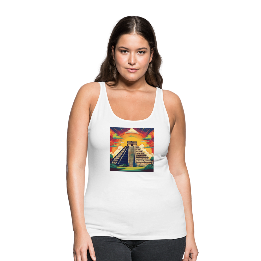 Tanktop Ladies Mexico "Pyramide" - Weiß