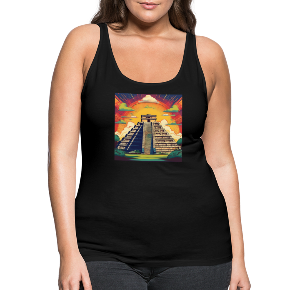 Tanktop Ladies Mexico "Pyramide" - Schwarz