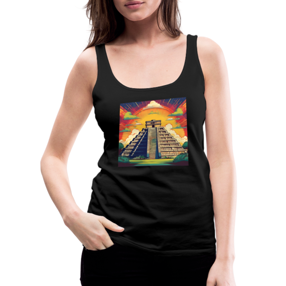 Tanktop Ladies Mexico "Pyramide" - Schwarz