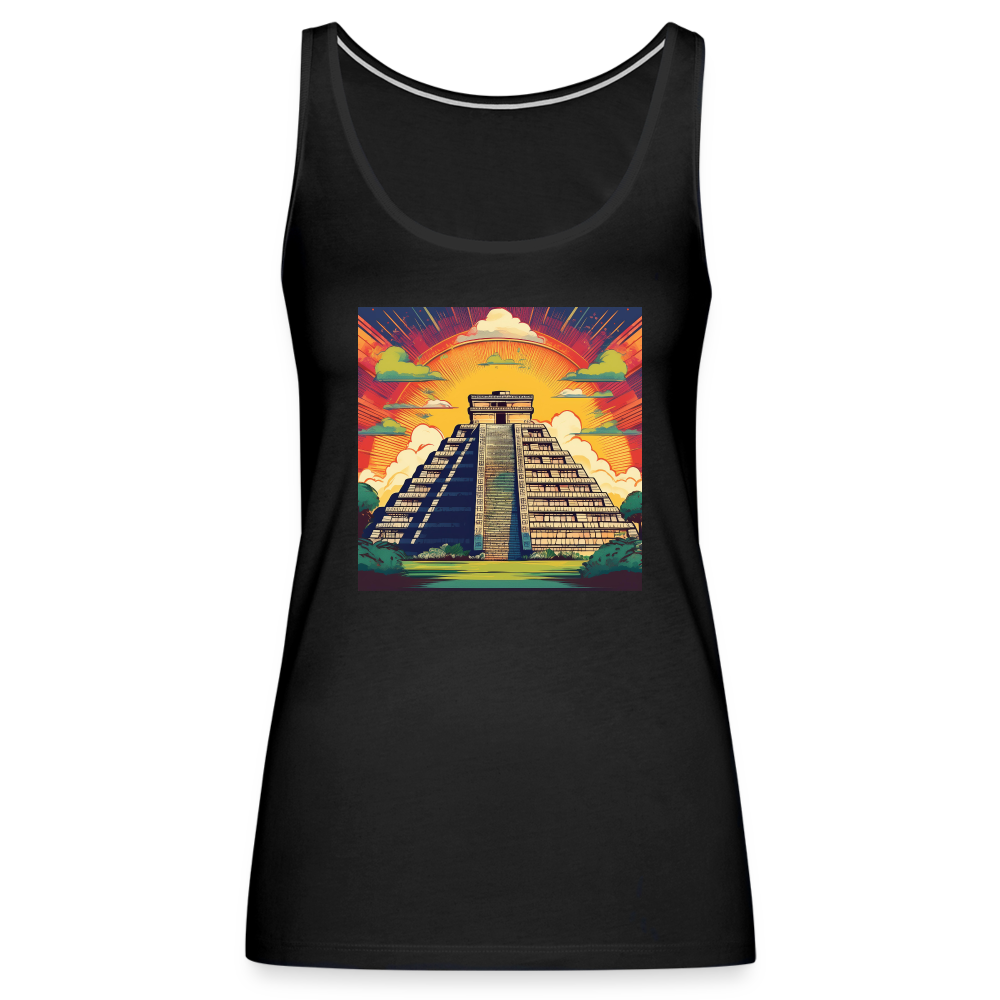 Tanktop Ladies Mexico "Pyramide" - Schwarz