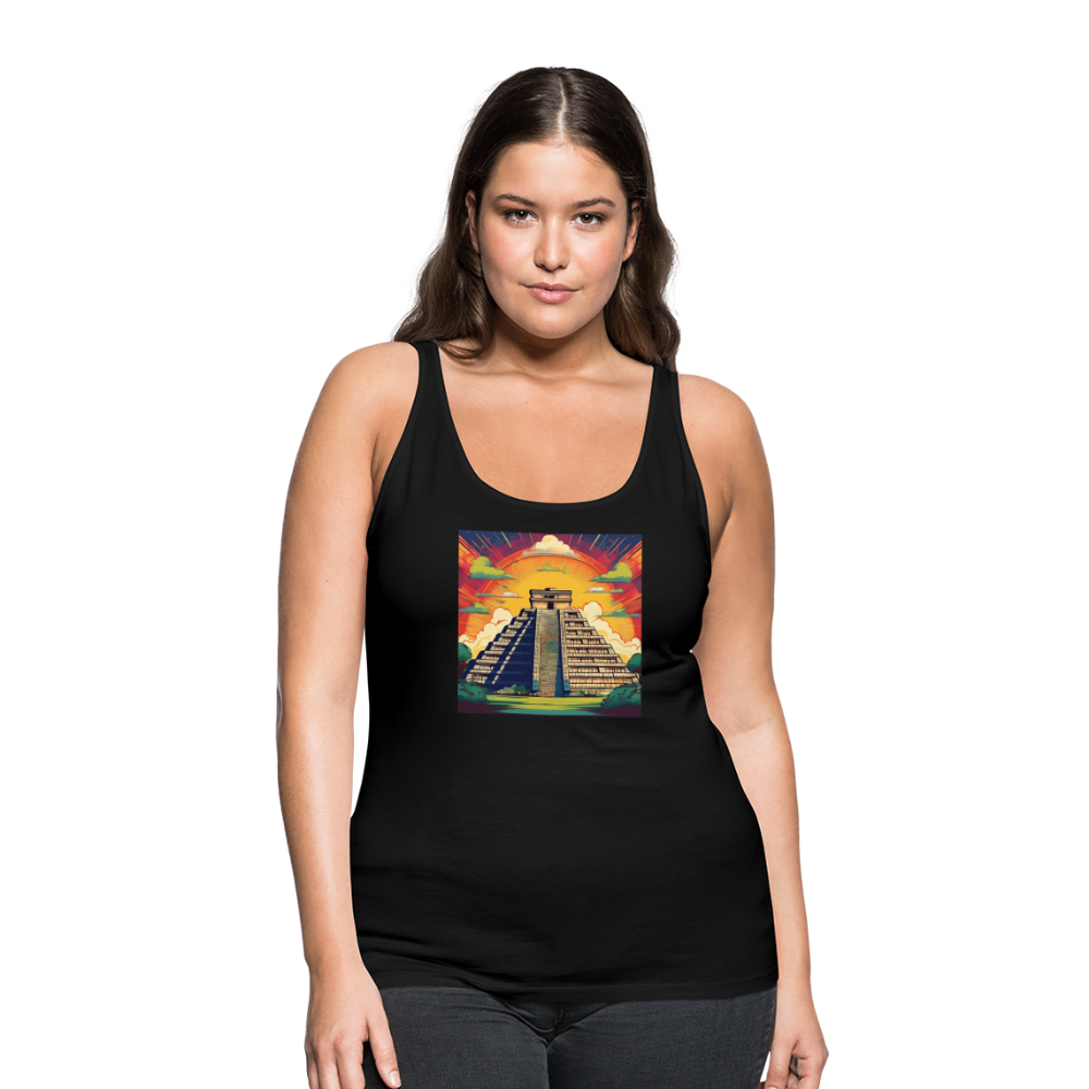 Tanktop Ladies Mexico "Pyramide" - Schwarz