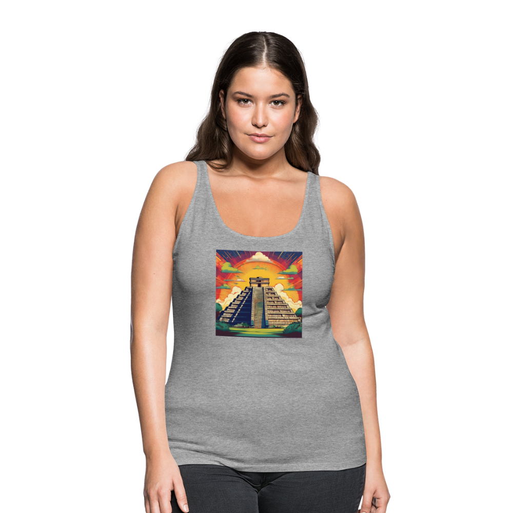 Tanktop Ladies Mexico "Pyramide" - Grau meliert
