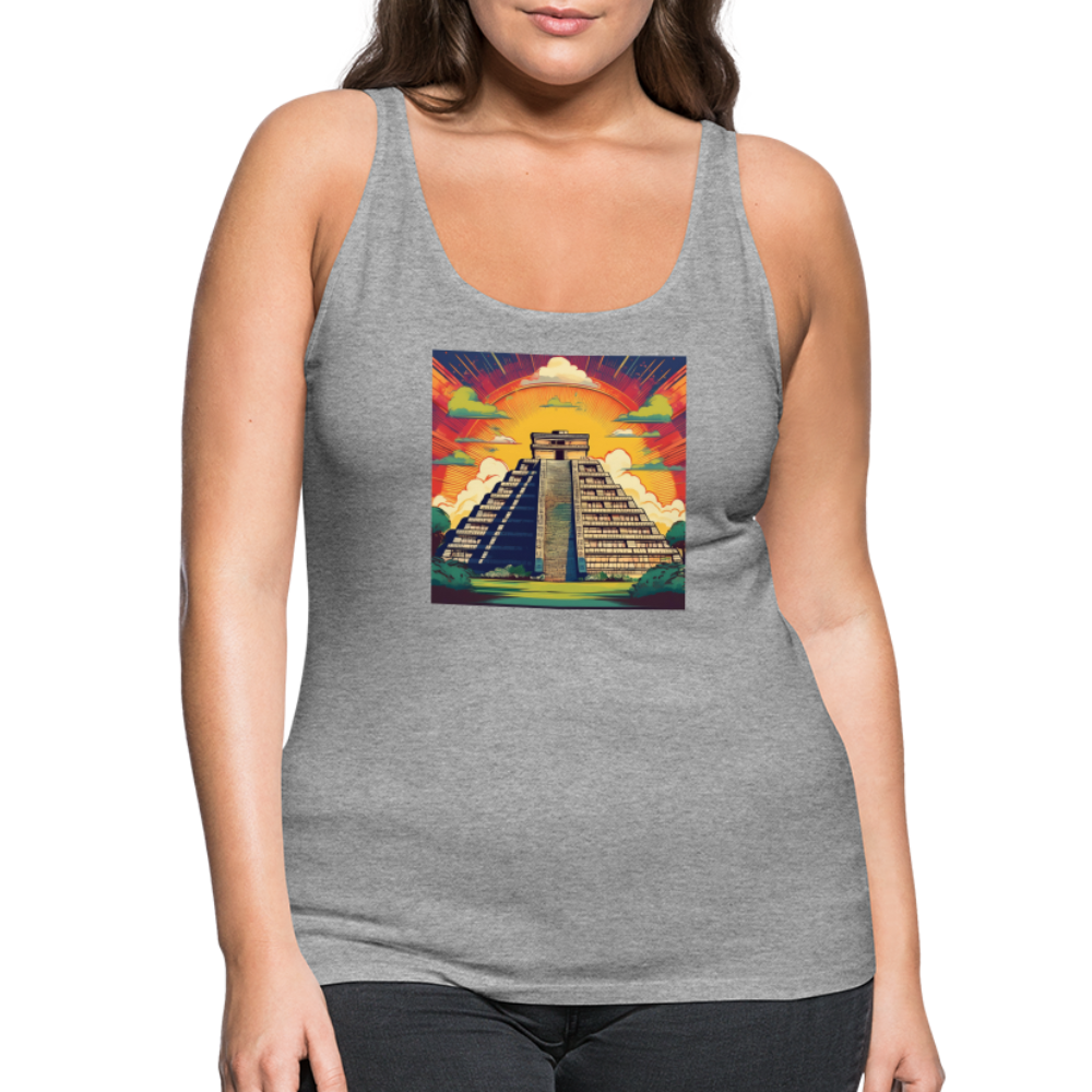 Tanktop Ladies Mexico "Pyramide" - Grau meliert