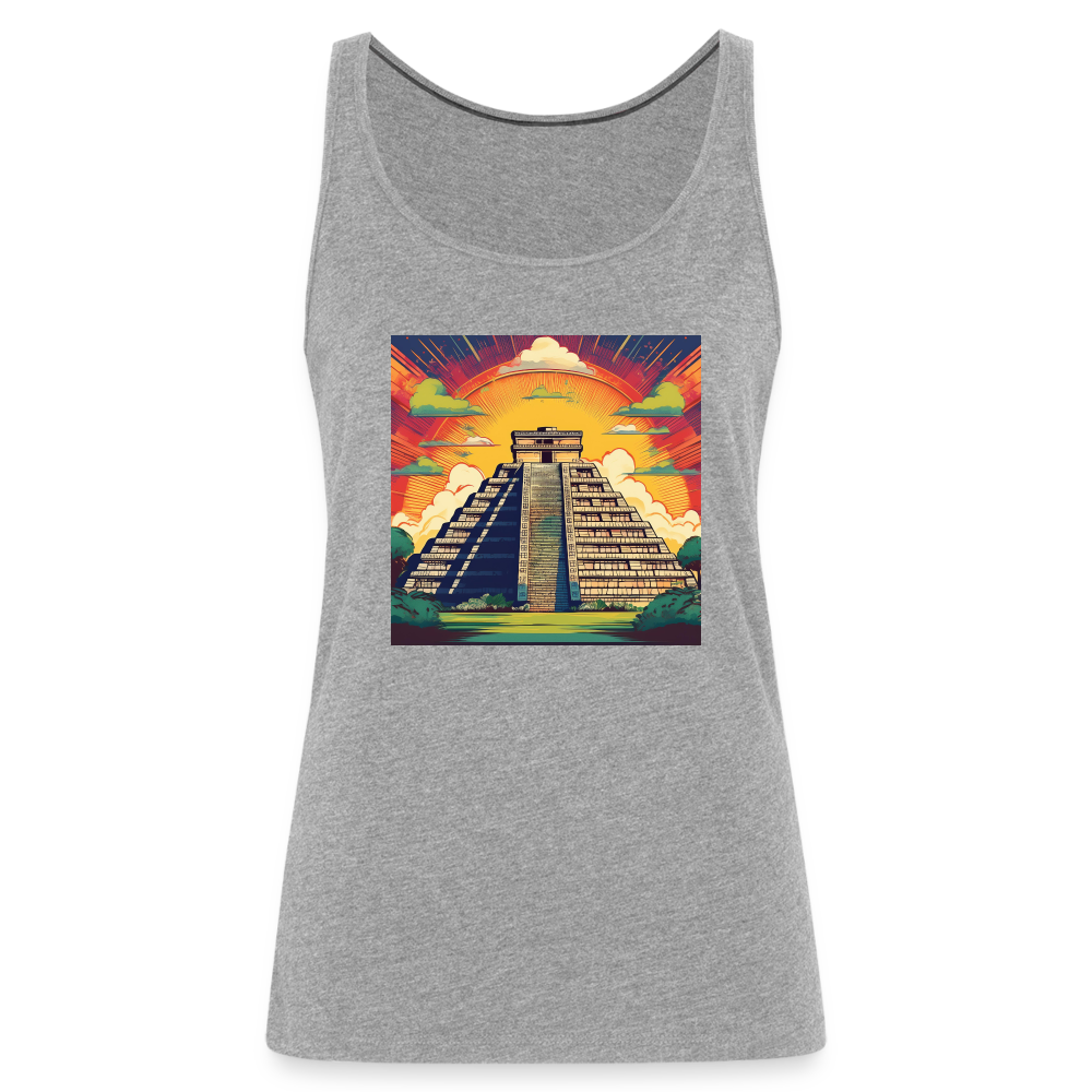 Tanktop Ladies Mexico "Pyramide" - Grau meliert