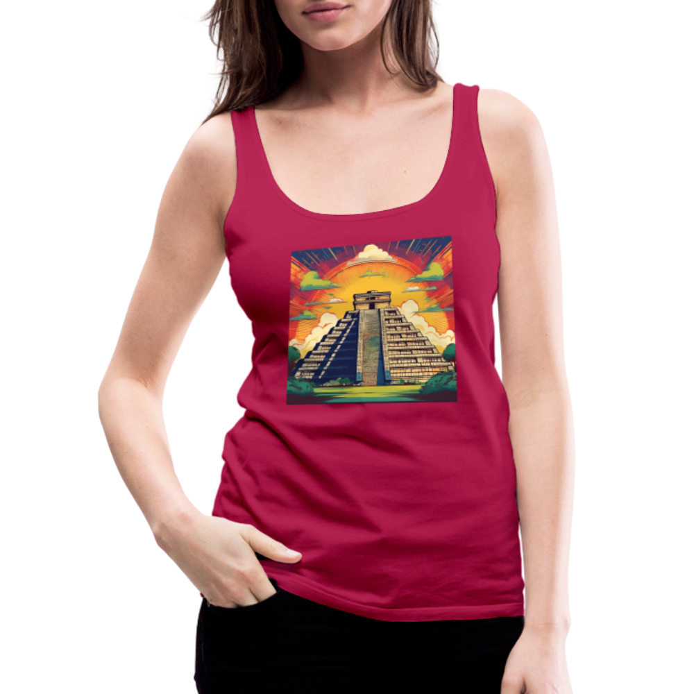 Tanktop Ladies Mexico "Pyramide" - dunkles Pink
