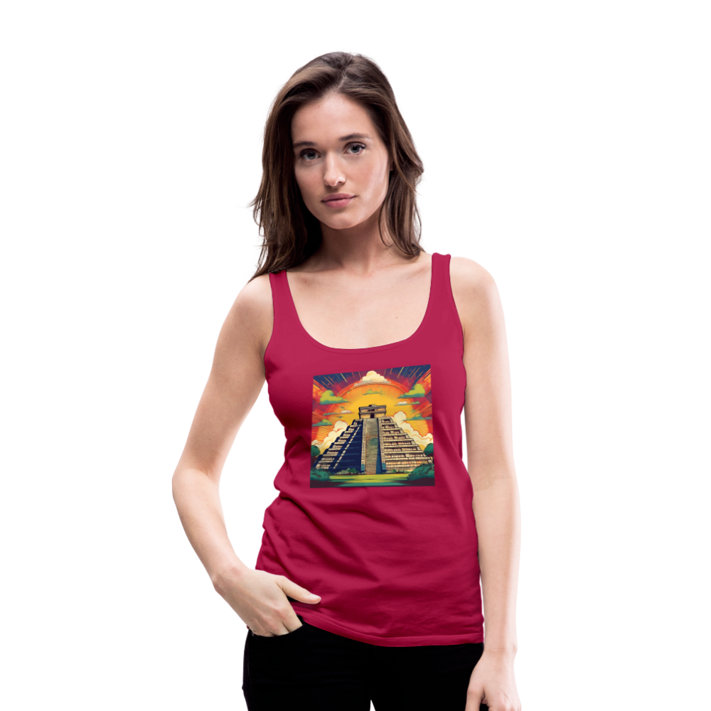 Tanktop Ladies Mexico "Pyramide" - dunkles Pink