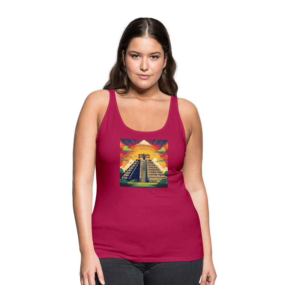 Tanktop Ladies Mexico "Pyramide" - dunkles Pink