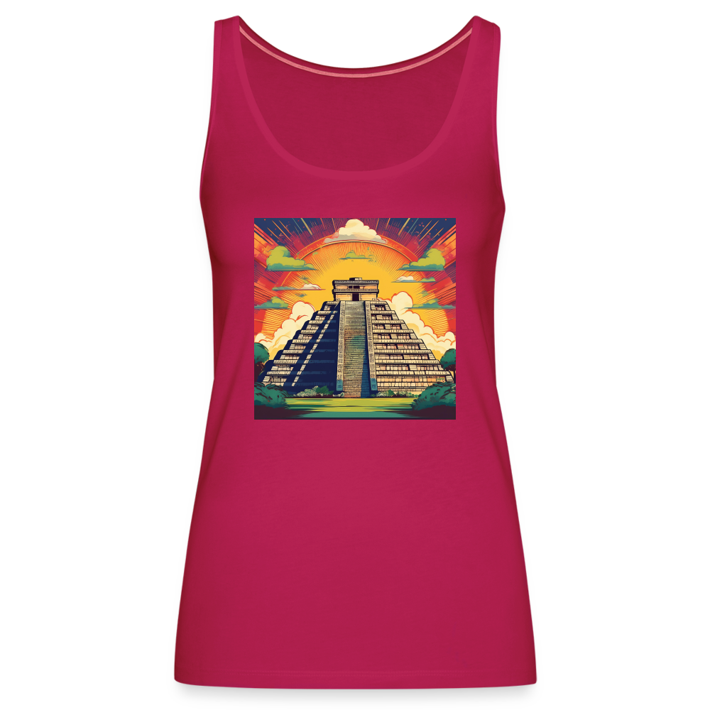 Tanktop Ladies Mexico "Pyramide" - dunkles Pink