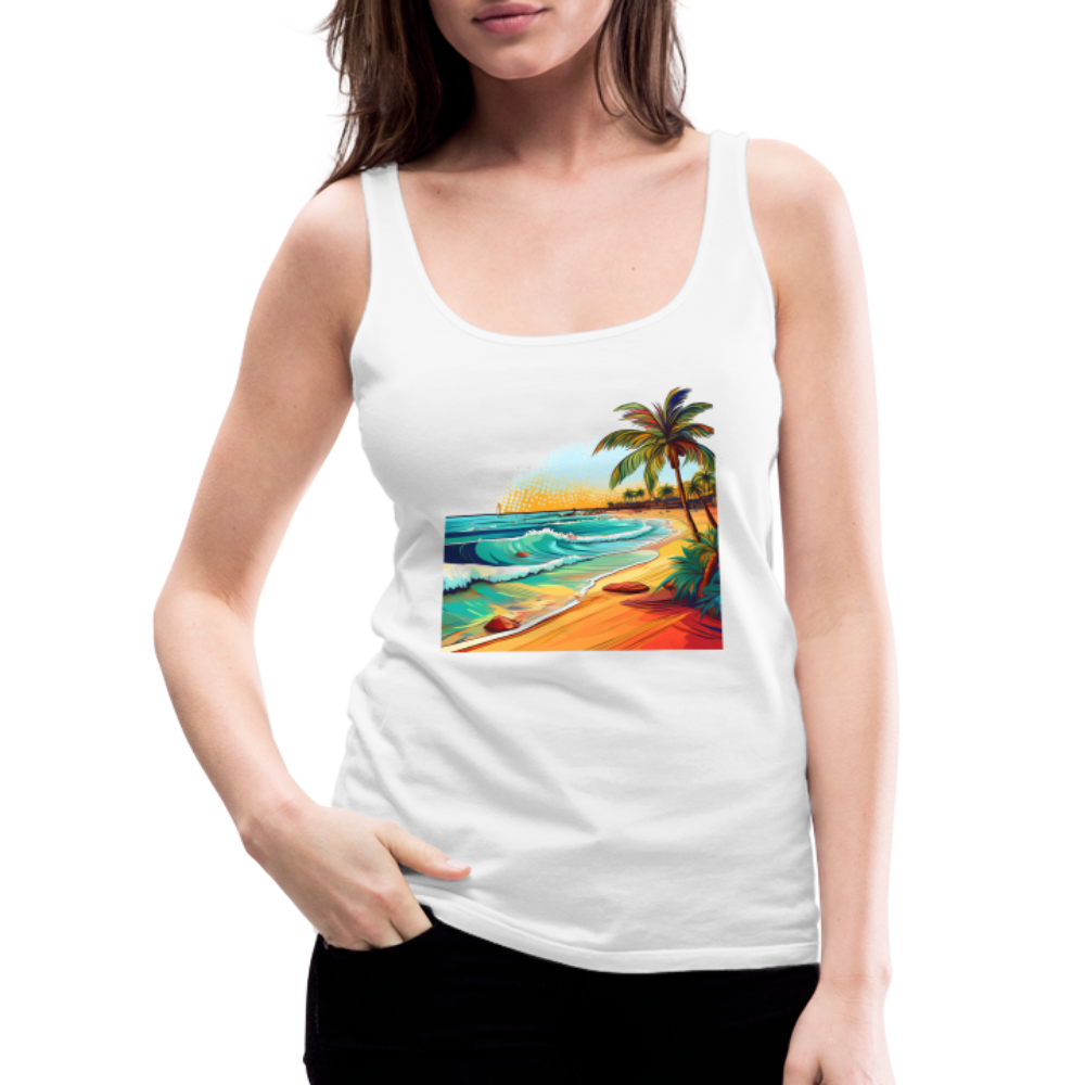 Tanktop Ladies Mexico "Paradise Cancun" - Weiß