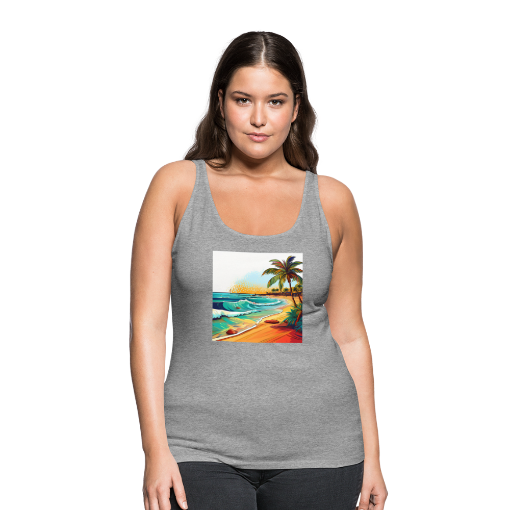 Tanktop Ladies Mexico "Paradise Cancun" - Grau meliert