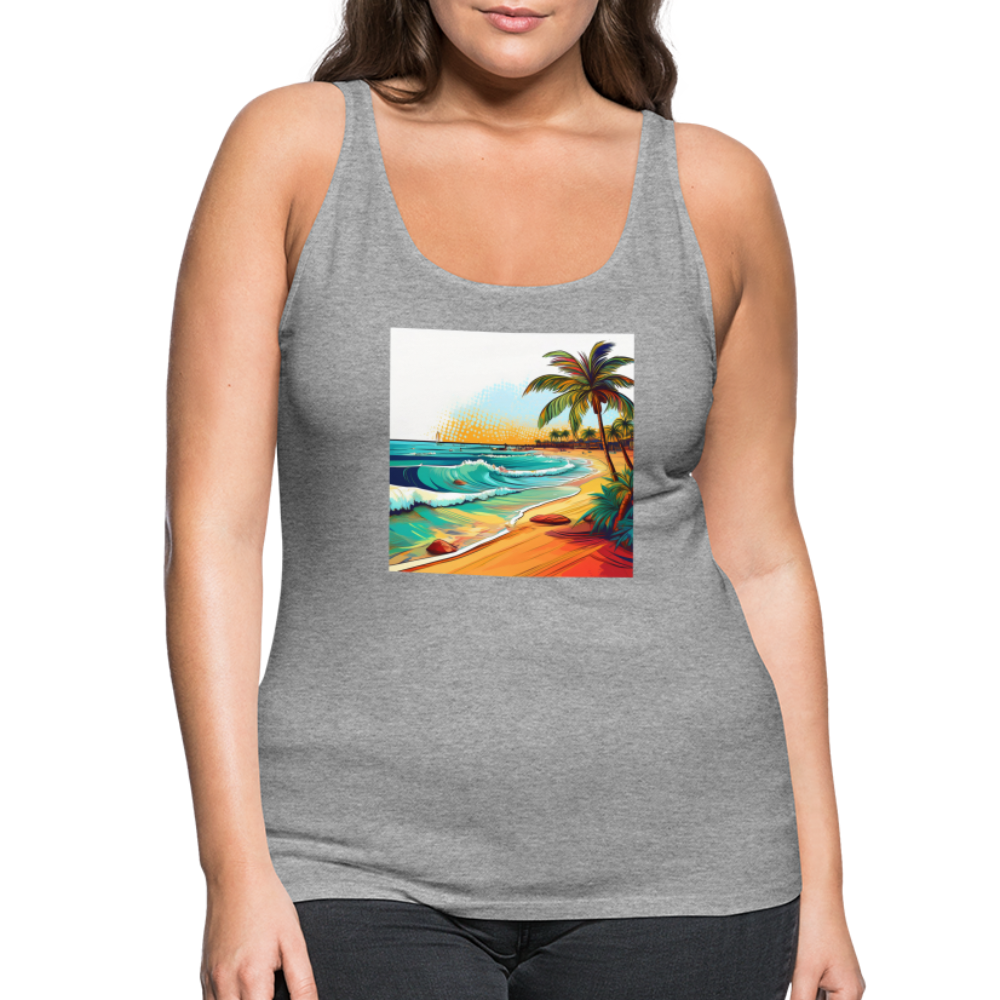 Tanktop Ladies Mexico "Paradise Cancun" - Grau meliert