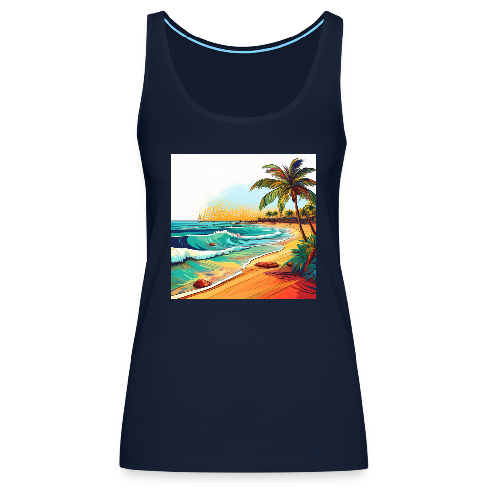 Tanktop Ladies Mexico "Paradise Cancun" - Navy