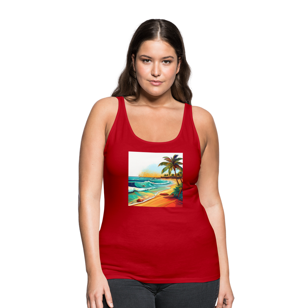 Tanktop Ladies Mexico "Paradise Cancun" - Rot