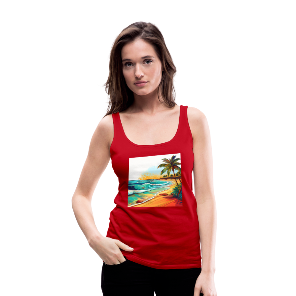 Tanktop Ladies Mexico "Paradise Cancun" - Rot