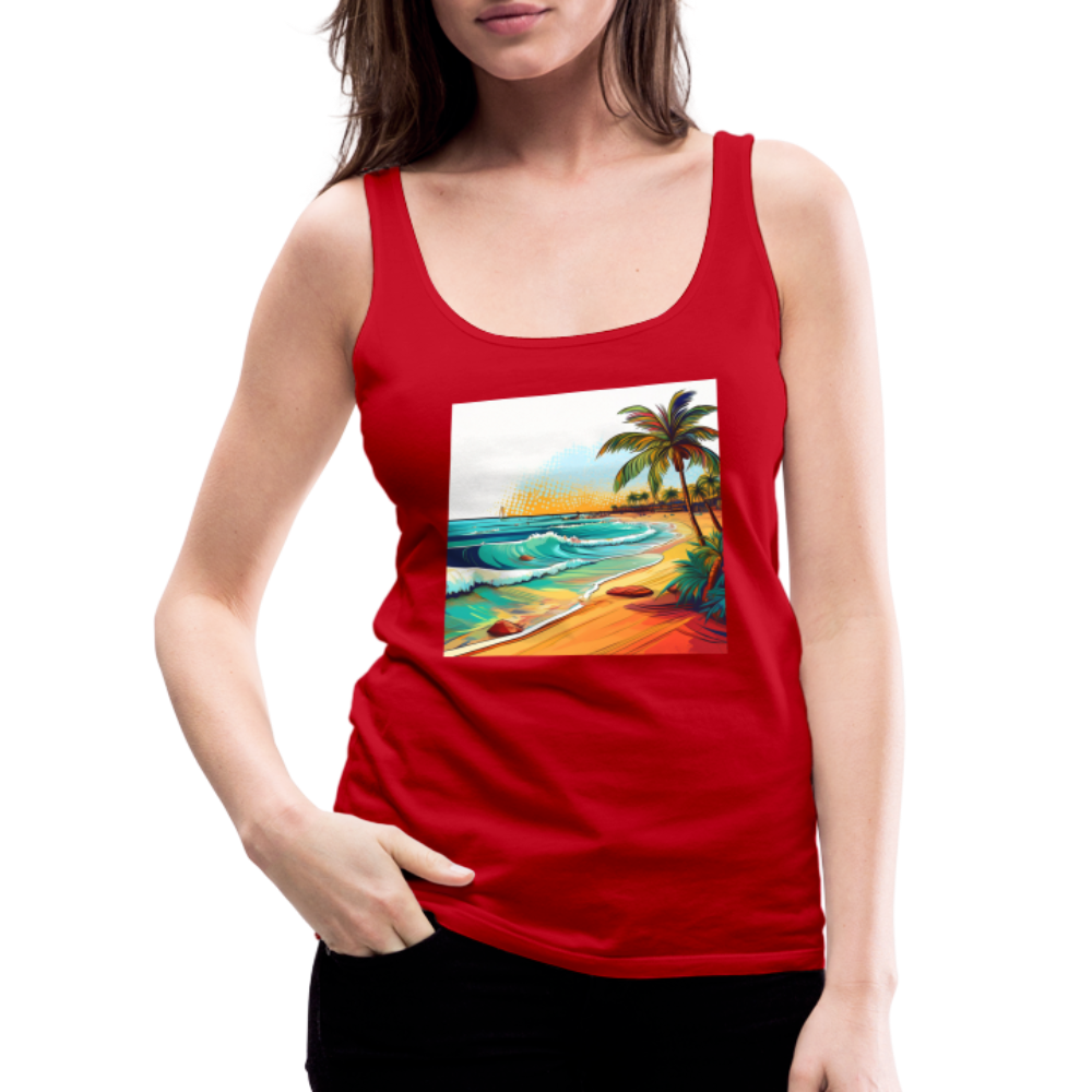 Tanktop Ladies Mexico "Paradise Cancun" - Rot