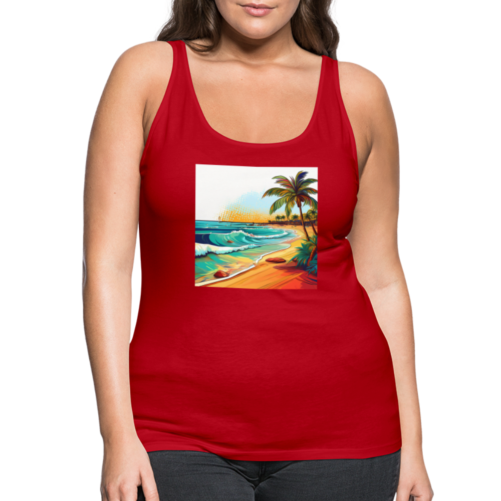 Tanktop Ladies Mexico "Paradise Cancun" - Rot