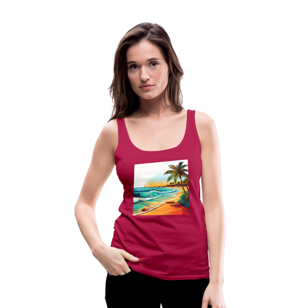 Tanktop Ladies Mexico "Paradise Cancun" - dunkles Pink