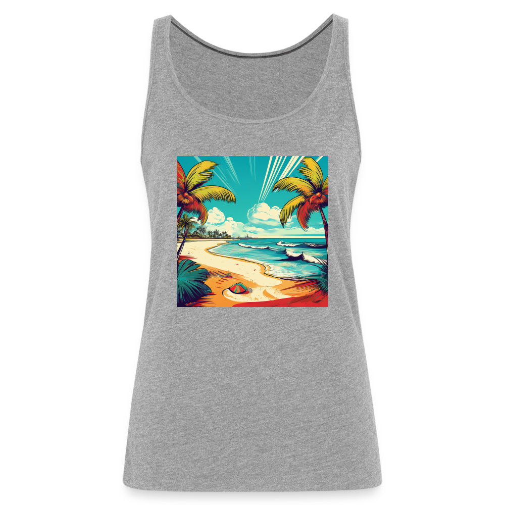 Tanktop Ladies Mexico "Paradise Tulum" - Grau meliert