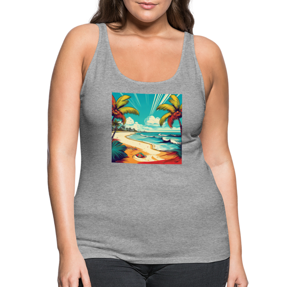 Tanktop Ladies Mexico "Paradise Tulum" - Grau meliert
