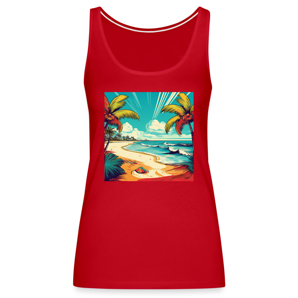 Tanktop Ladies Mexico "Paradise Tulum" - Rot