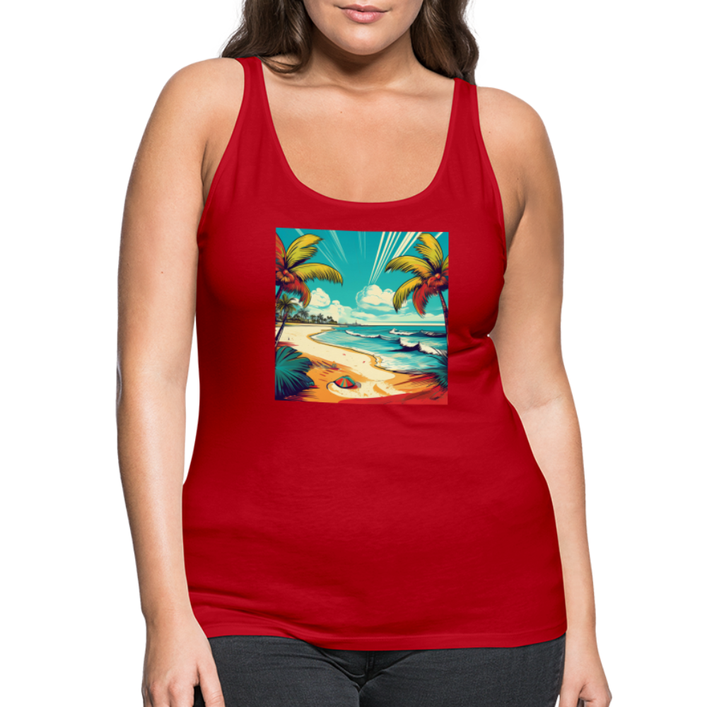 Tanktop Ladies Mexico "Paradise Tulum" - Rot