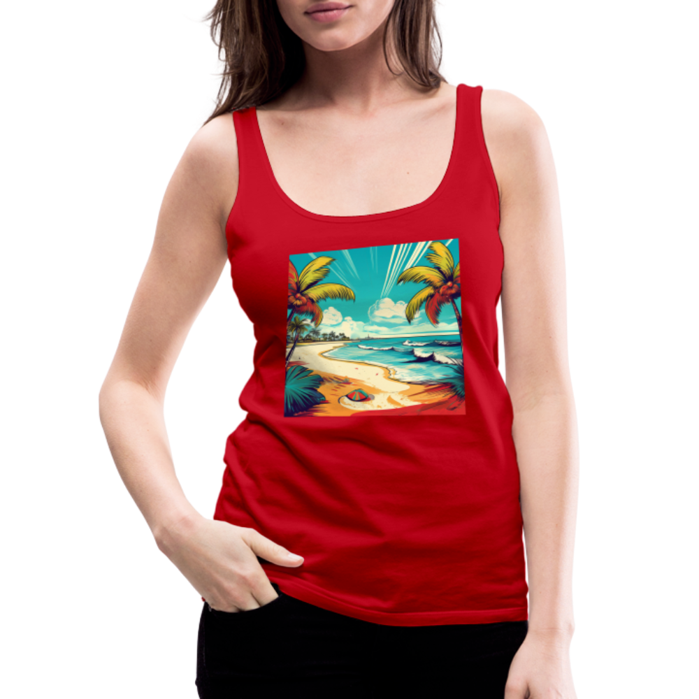 Tanktop Ladies Mexico "Paradise Tulum" - Rot