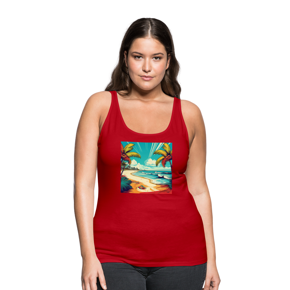 Tanktop Ladies Mexico "Paradise Tulum" - Rot