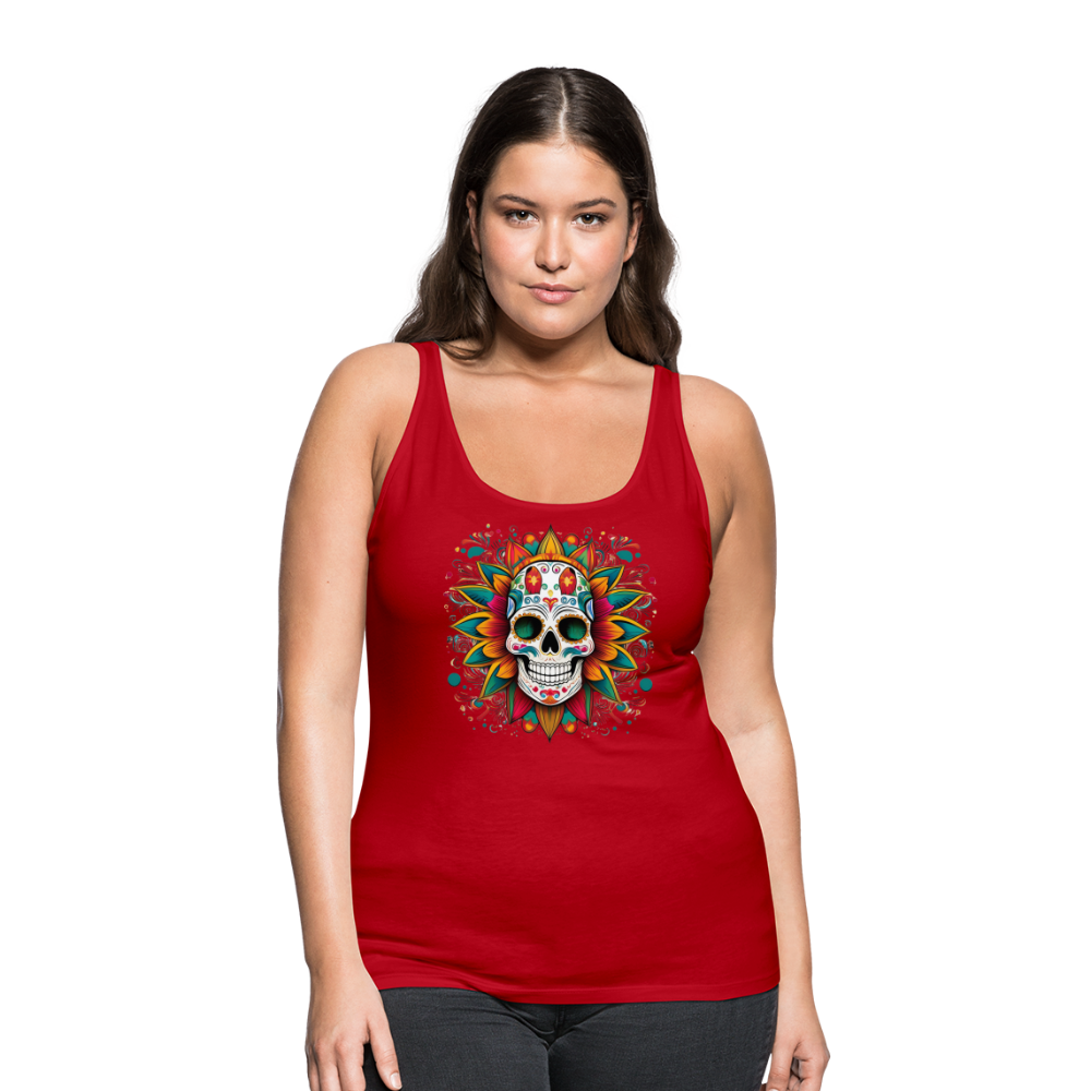 Tanktop Ladies Mexico "Craneo" - Rot