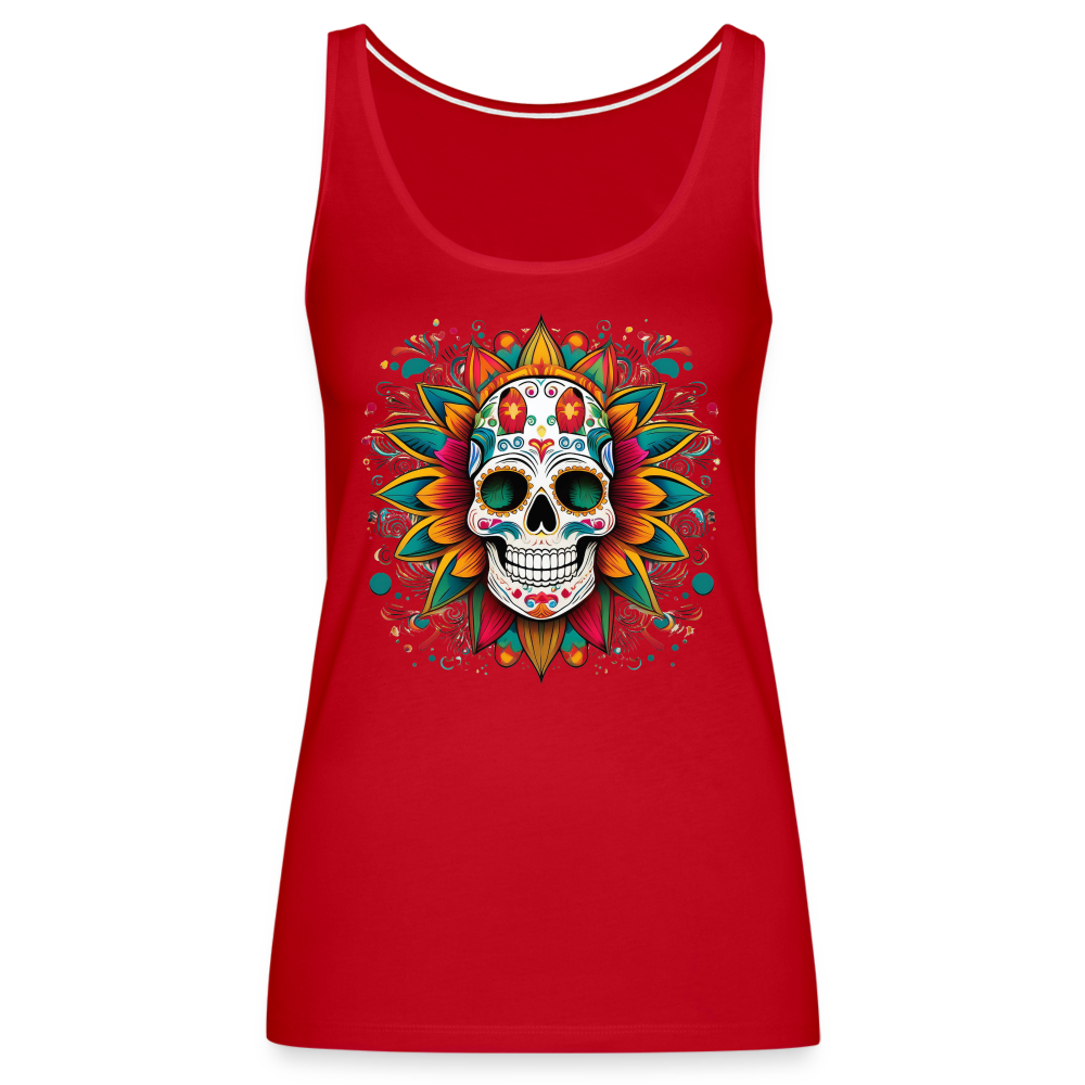 Tanktop Ladies Mexico "Craneo" - Rot