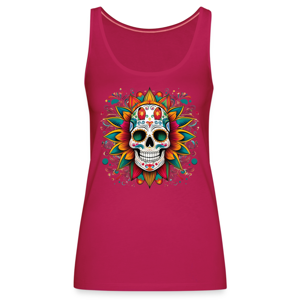 Tanktop Ladies Mexico "Craneo" - dunkles Pink