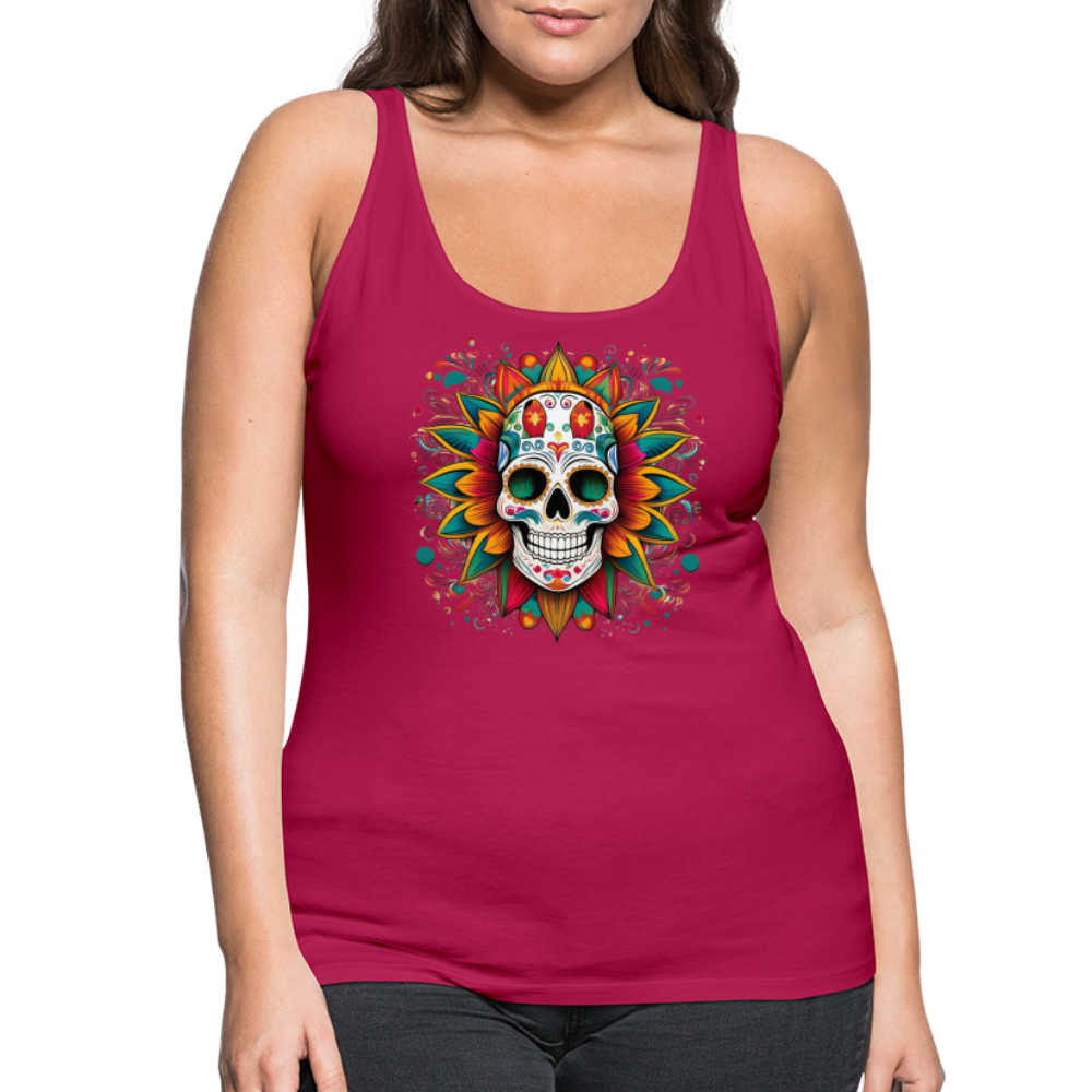 Tanktop Ladies Mexico "Craneo" - dunkles Pink