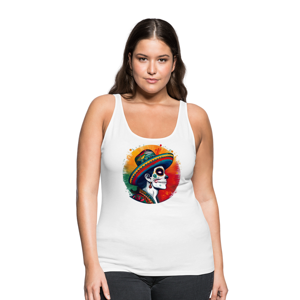 Tanktop Ladies Mexico "La Catrina Side" - Weiß