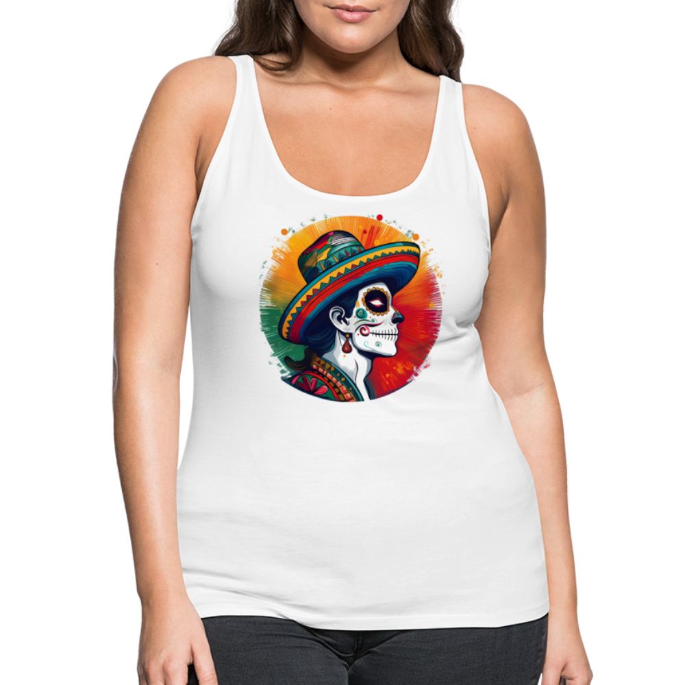 Tanktop Ladies Mexico "La Catrina Side" - Weiß