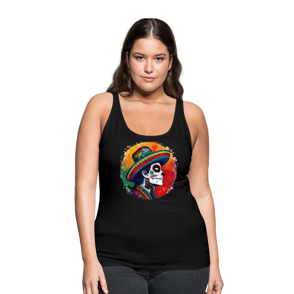 Tanktop Ladies Mexico "La Catrina Side" - Schwarz