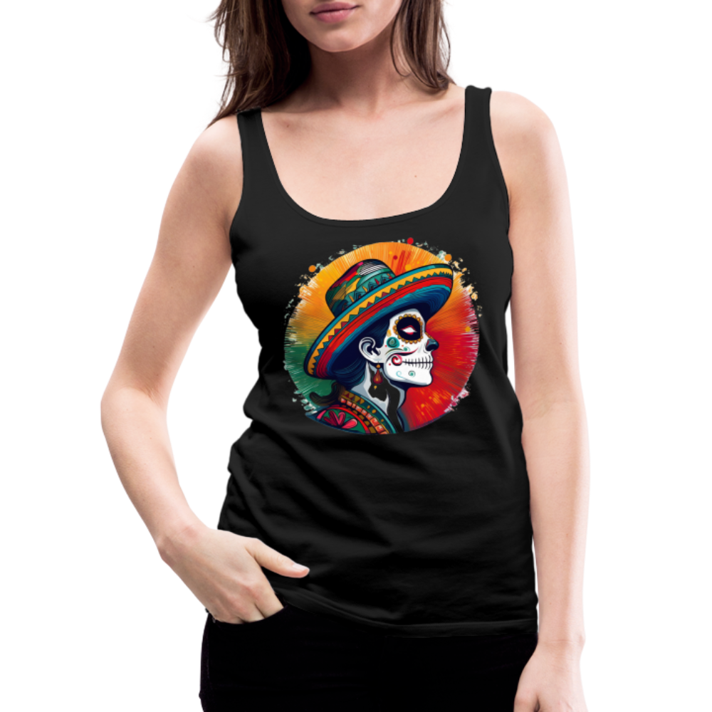 Tanktop Ladies Mexico "La Catrina Side" - Schwarz